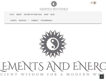 Tablet Screenshot of elementsandenergy.com